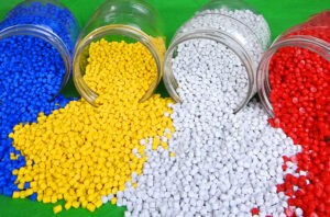 multicolored electrical cables isolated on white